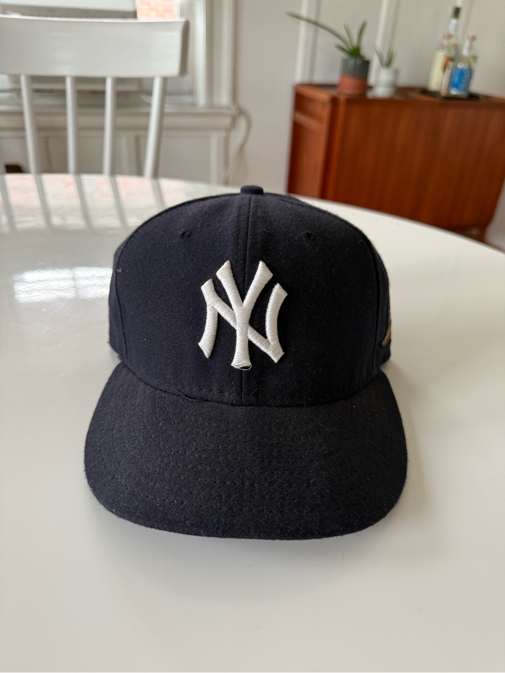 New York Yankees Navy 27 Championships Logo Fitted Hat